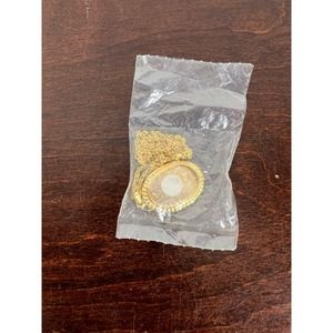 New in bag Gold Pendent base necklace Jewlery making